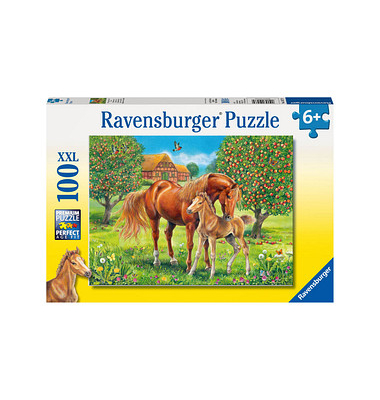 Ravensburger XXL Pferdeglück auf der Wiese Puzzle 100 Teile Ravensburger XXL Pferdeglück auf der Wiese Puzzle 100 Teile