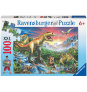 XXL Bei den Dinosauriern Puzzle 100 Teile