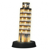 Schiefer Turm von Pisa bei Nacht 3D-Puzzle 216 Teile