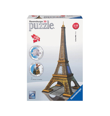 Ravensburger Eiffelturm 3D-Puzzle 216 Teile Ravensburger Eiffelturm 3D-Puzzle 216 Teile