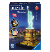 Ravensburger Freiheitsstatue bei Nacht 3D-Puzzle 108 Teile
