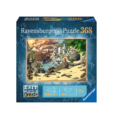 Ravensburger EXIT PUZZLE KIDS Das Piratenabenteuer Puzzle 368 Teile
