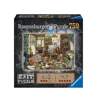 Ravensburger EXIT PUZZLE Das Künstleratelier Puzzle 759 Teile