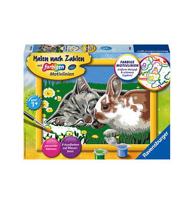 Ravensburger Malen-nach-Zahlen Kätzchen und Häschen Ravensburger Malen-nach-Zahlen Kätzchen und Häschen
