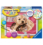 Malen-nach-Zahlen Beste Freunde
