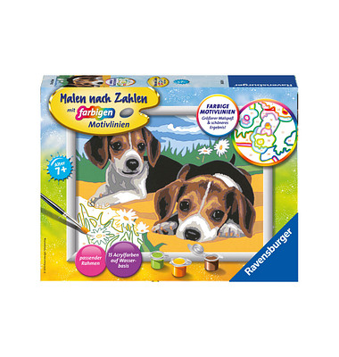 Ravensburger Malen-nach-Zahlen Jack Russel Welpen Ravensburger Malen-nach-Zahlen Jack Russel Welpen