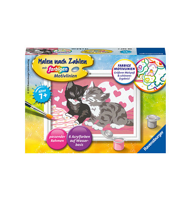 Ravensburger Malen-nach-Zahlen Kuschelkatzen
