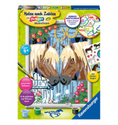 Ravensburger Malen-nach-Zahlen Treue Pferde