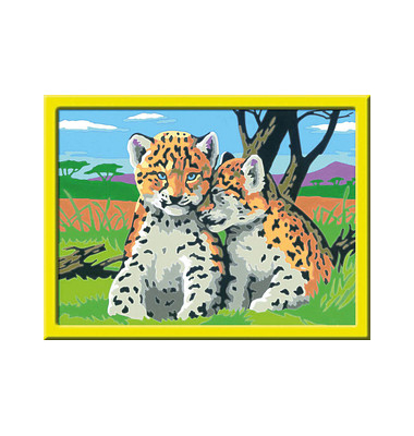 Ravensburger Malen-nach-Zahlen Kleine Leoparden