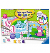 Ravensburger Malen-nach-Zahlen Zauberhafte Einhörner