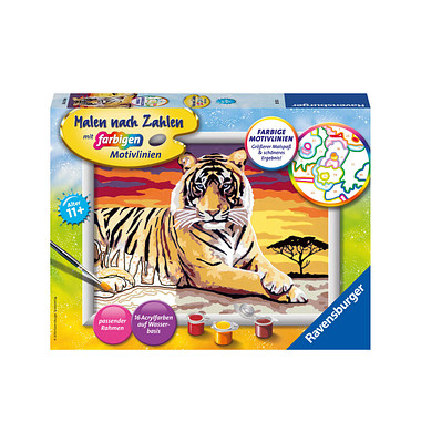 Ravensburger Malen-nach-Zahlen Majestätischer Tiger