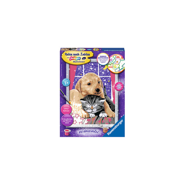4005556286478 - Malen nach Zahlen 18x24 cm mit farbigen Motivlinien & Glittereffekt Flauschige Freunde 4005556286478 - Malen nach Zahlen 18x24 cm mit farbigen Motivlinien & Glittereffekt Flauschige Freunde