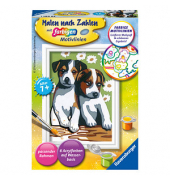 Malen-nach-Zahlen Süße Welpen