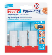 Klebehaken Small Classic, 57530-00013-00, bis 1kg, wei&szlig;