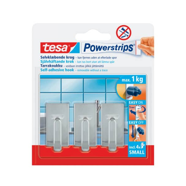 6 Stück Tesa Mini Haken Class         chrom 4005800063190 TESA 3 Stück