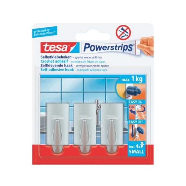 6 Stück Tesa Mini Haken Trend         chrom 4005800063275 TESA 3 Stück