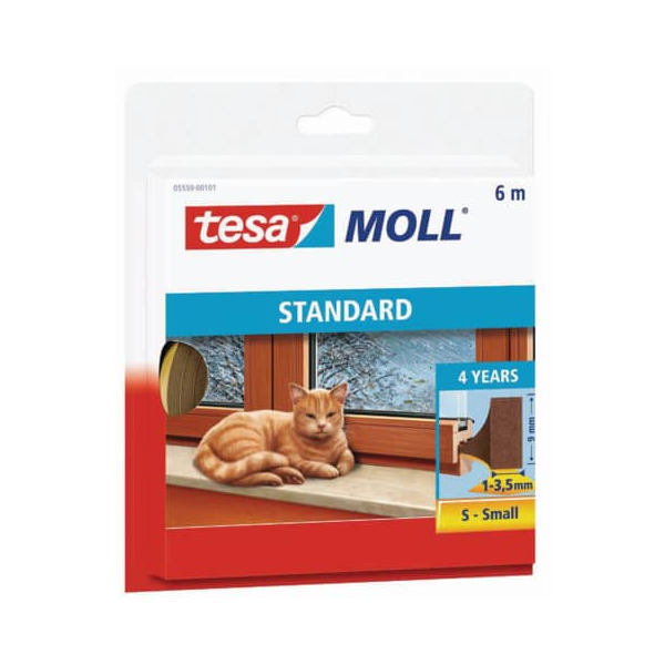 10 Stück Tesa Langzeitdichtungsband    braun 4005800157288 Tesa 6 Meter