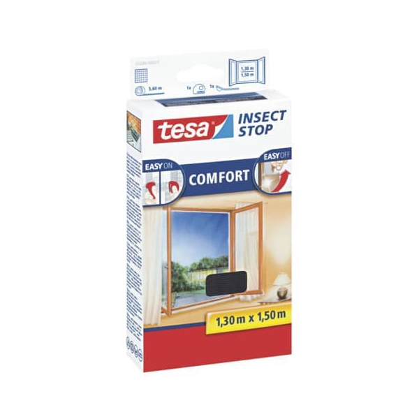 5 Stück Tesa Fliegengitter Fenster anthrazi 4005800185052 Tesa
