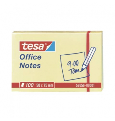 Haftnotizen 57656-00001-05, Office Notes, 50x75mm, gelb, rechteckig