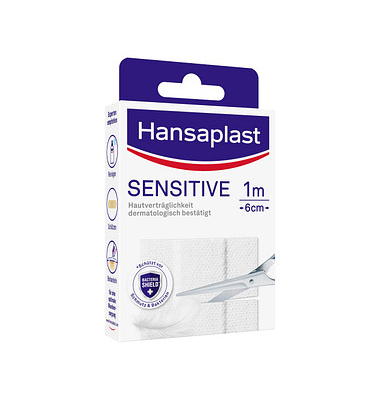 10 Hansaplast Pflaster SENSITIVE 46040 weiß