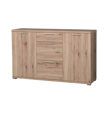 GERMANIA Sideboard Top 3201-177 sanremo-eiche 2 Fachböden 144,0 x 40,0 x 88,0 cm