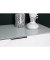 GERMANIA Kommode Oakland 3695-84 weiß,glas keine Fachböden 83,0 x 42,0 x 102,0 cm