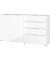 GERMANIA Sideboard Oakland 3698-84 weiß,glas 6 Fachböden 184,0 x 42,0 x 102,0 cm