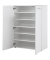 GERMANIA Scalea Schuhschrank weiß, Acrylglas satiniert 5 Fachböden 88,0 x 40,0 x 120,0 cm