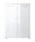 GERMANIA Scalea Schuhschrank weiß, Acrylglas satiniert 5 Fachböden 88,0 x 40,0 x 120,0 cm
