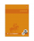 Collegeblock 734451377 Premium, Lineatur 21 / liniert mit Rand innen, A4, 90g, orange, 80 Blatt