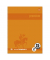 Collegeblock 734451257 Premium, Lineatur 25 / liniert mit weißem Rand, A4, 90g, orange, 80 Blatt