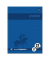 Collegeblock 734451271 Premium, Lineatur 27 / liniert mit Rand innen/außen, A4, 90g, blau, 80 Blatt