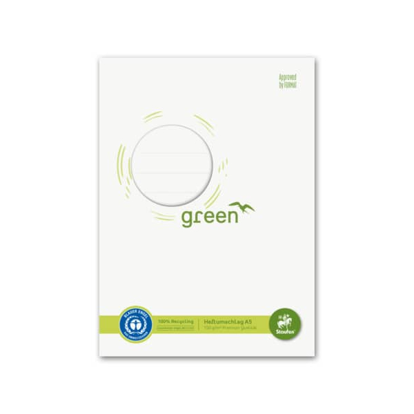 4006050077807 - Heftschoner - A5 150 g naturweiß Recycling 4006050077807 10 Stück