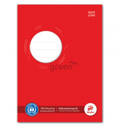 Heftschoner - A5, 150 g, rot, Recycling