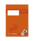 Schulheft 734010342 Premium, Lineatur 42 / kariert mit Umrandung, A4, 90g, orange, 16 Blatt / 32 Seiten