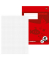 Schulheft 734010347 Premium, Lineatur 47 / kariert, A4, 90g, rot, 16 Blatt / 32 Seiten