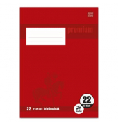 Briefblock PREMIUM LIN 22 - A4, 90 g/qm, 50 Blatt, kariert