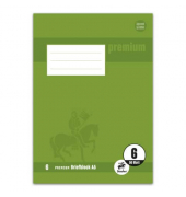 Briefblock PREMIUM LIN 6 - A5, 90 g/qm, 50 Blatt, blanco
