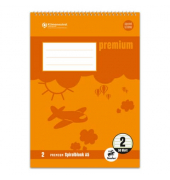Spiralblock PREMIUM LIN 2 - A5, 40 Blatt, liniert