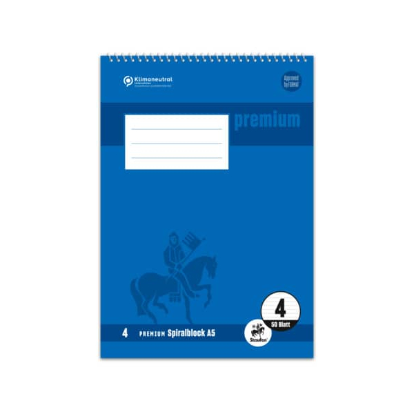 4006050421044 - Schulblock 734042104 Premium Academy Lineatur 4   liniert A5 70g 40 Blatt 4006050421044 Staufen
