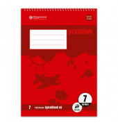 Schulblock 734042107 Premium Academy, Lineatur 7 / kariert, A5, 70g, 40 Blatt