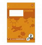 Arbeitsblätterblock 734044202 ORIGINAL, natur, liniert / Lineatur 2, A4, 90g, braun, 50 Blatt