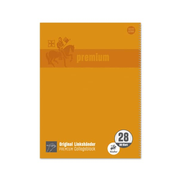 4006050444388 - Collegeblock 734044438 Linkshänder Lineatur 28 kariert mit Rand innen außen A4 90g orange 80 Blatt 4006050444388 Staufen 4006050444388 - Collegeblock 734044438 Linkshänder Lineatur 28 kariert mit Rand innen außen A4 90g orange 80 Blatt 4006050444388 Staufen