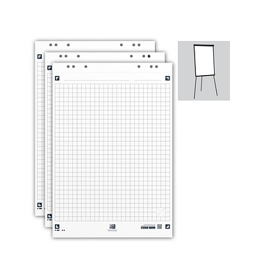 Flipchart-Papier Smart Chart kariert 65,0 x 98,0 cm, 3 Blöcke