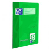 Vokabelheft 400115095, Lineatur 53 / liniert / 2 Spalten, A5, 90g, gr&uuml;n, 32 Blatt / 64 Seiten