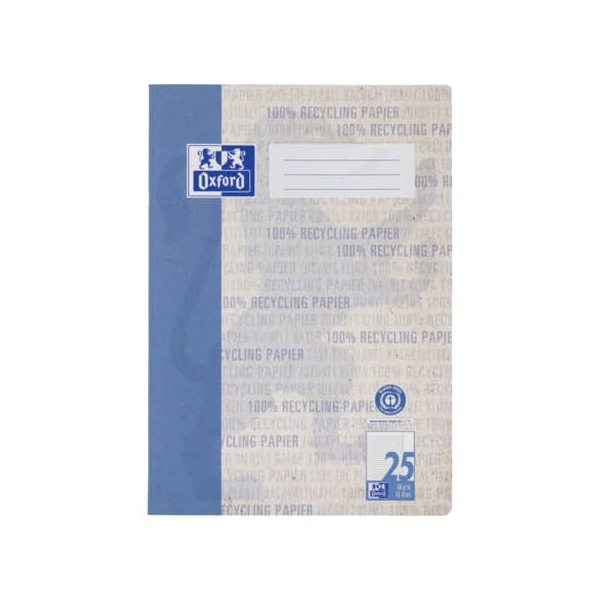4006144041530 - Schulheft 400158978 Recycling Lineatur 25   liniert mit weißem Rand   keine A4 90g blau 16 Blatt   32 Seiten 4006144041530 
