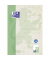 Briefblock 400159590 Recycling, ohne, Lineatur 20 / blanko, A4, 90g, gr&uuml;n, 50 Blatt