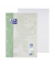 Briefblock 400159590 Recycling, ohne, Lineatur 20 / blanko, A4, 90g, gr&uuml;n, 50 Blatt
