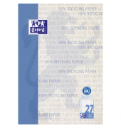 Briefblock 400159592 Recycling, Lineatur 21 / liniert, A4, 90g, blau, 50 Blatt