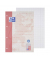Briefblock 400159594 Recycling, Lineatur 22 / kariert, A4, 90g, rot, 50 Blatt